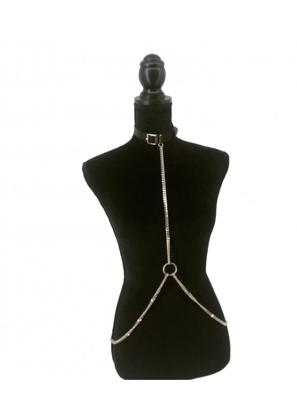 CHOKER DIN PIELE C154
